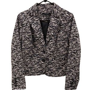Sandro Studio Animal Print blazer